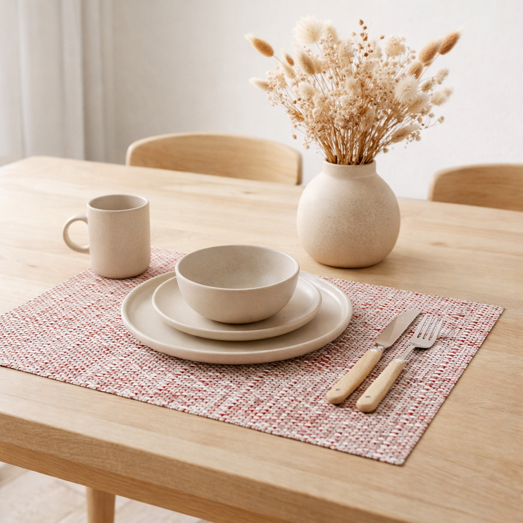 Set de table Canna Corail 33 x 45 en situation
