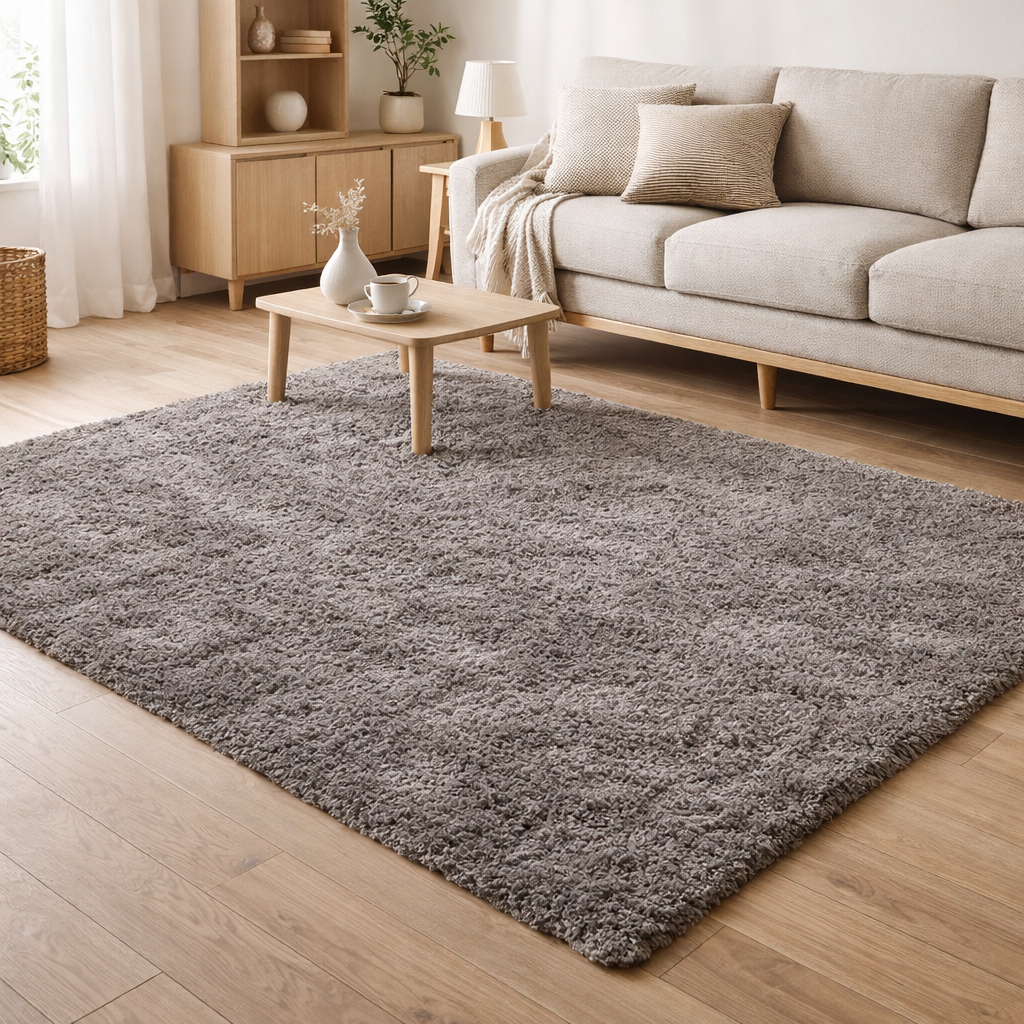Tapis Miky Gris 160 x 230 en situation