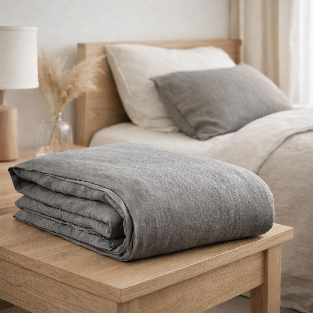 Housse de couette Stonewashed Zeff Orage 260 x 240 en situation