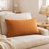 Coussin Zeff Céleste Cuivre 40 x 65 en situation