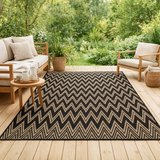 Tapis Lou 2 outdoor Naturel 200 x 290 en situation
