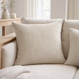 Coussin uni Zeff Naturel 45 x 45 en situation