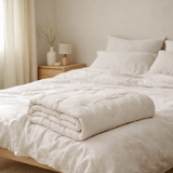 Jeté de lit Tika Neige 180 x 260 en situation