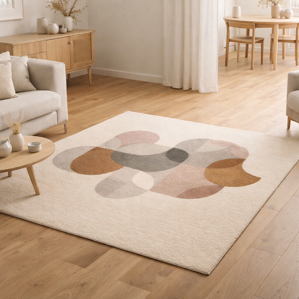 Tapis Aina Bronze 160 x 230 en situation