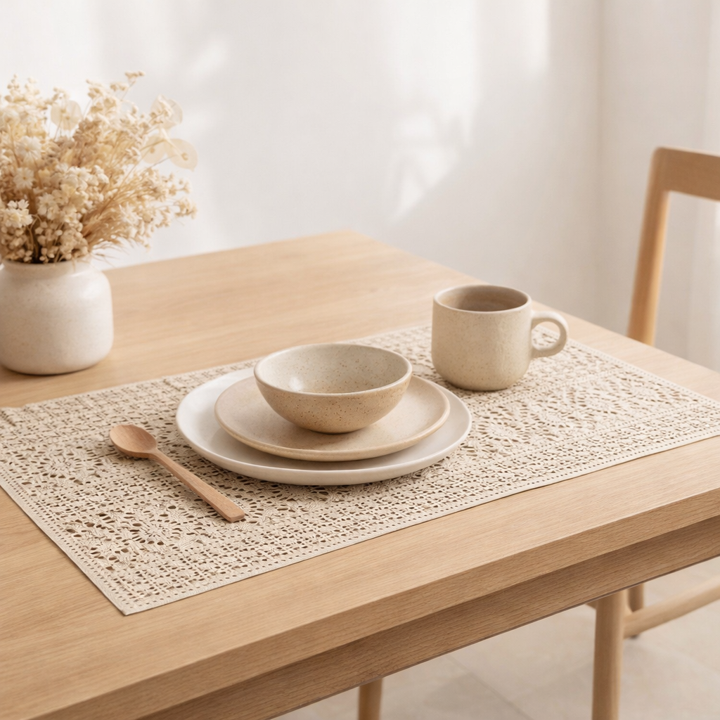 Set de table Panama Prune 33 X 45 en situation