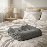 Jeté de lit Maia Tourterelle 180 x 260 en situation