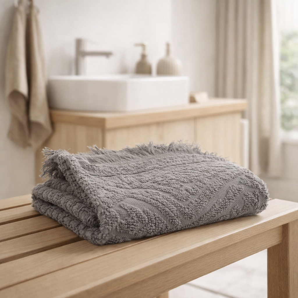 Serviette Toilette Zoé Orage en situation