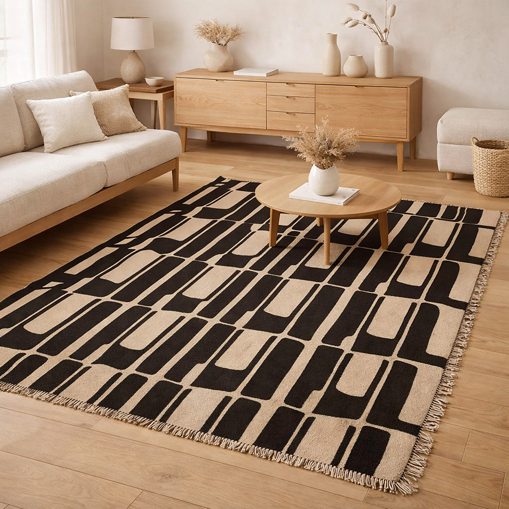 Tapis Élam Naturel 160 x 230 en situation