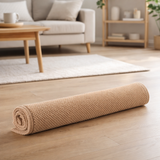 Tapis de bain uni Etia Latte 54 x 64 en situation