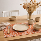 Set de table enduit Kira recyclé Rooibos 33 x 48 en situation
