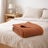 Plaid stonewashed Tana Epice 140 x 200 en situation