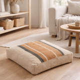 Coussin de sol Gatsby Sienne 55 x 55 x 10 cm en situation