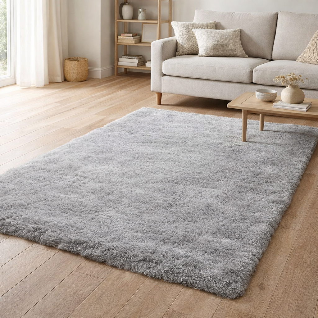 Tapis Billy Perle 160 x 230 x 5 cm en situation