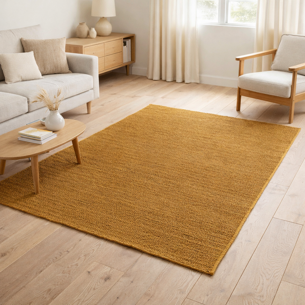 Tapis Elios Moutarde 160 x 230 en situation