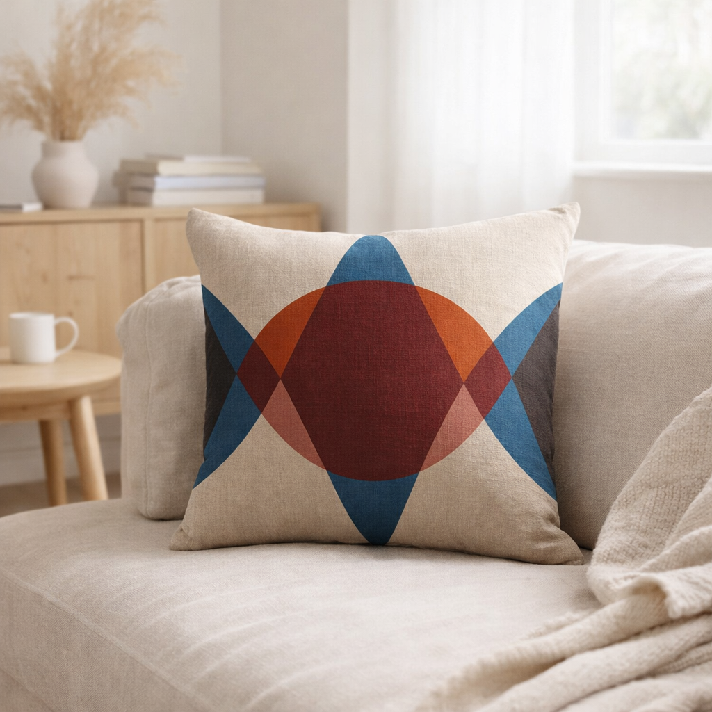 Coussin imprimé Zeff Malory Dragée 45 x 45 en situation