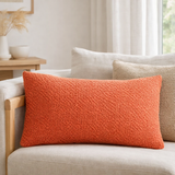 Coussin stonewashed Tana Marmelade 40 x 65 en situation
