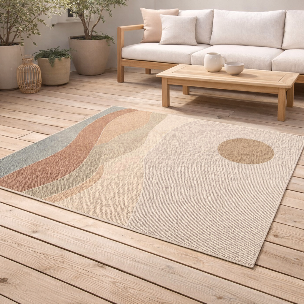 Tapis Nell extérieur Multico 120 x 170 en situation