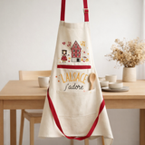 Tablier de cuisine Natt Ficelle 72 x 85 en situation