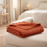 Plaid Zeff Nomade Rooibos 130 x 180 en situation