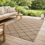 Tapis Allan outdoor Naturel 160 x 230 en situation