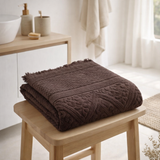Drap de douche Zoé Ébčne 70 x 140 en situation