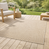 Tapis Alberta 2 outdoor Lin 120 x 170 en situation