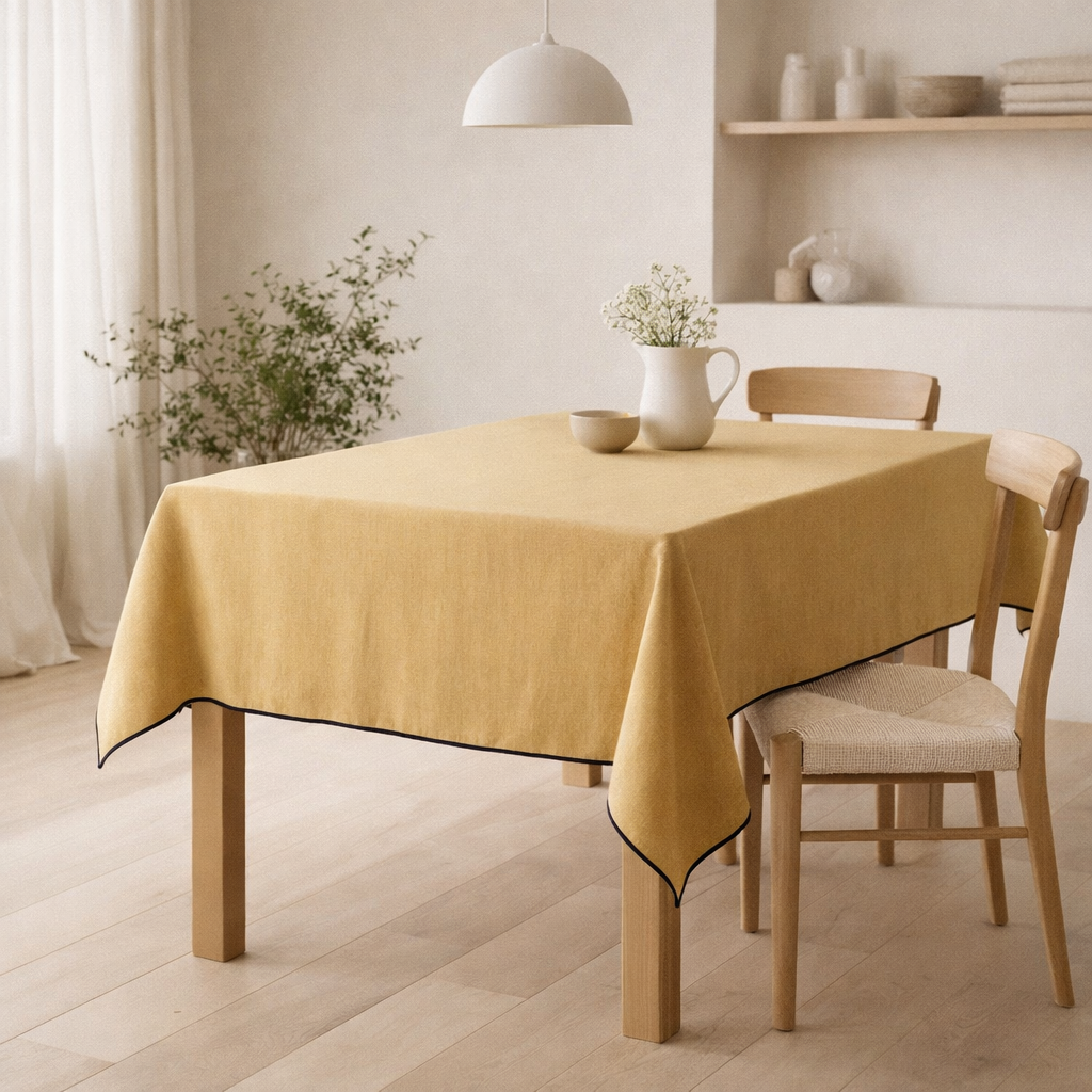 Nappe recyclée Grace Badiane 140 x 140 en situation