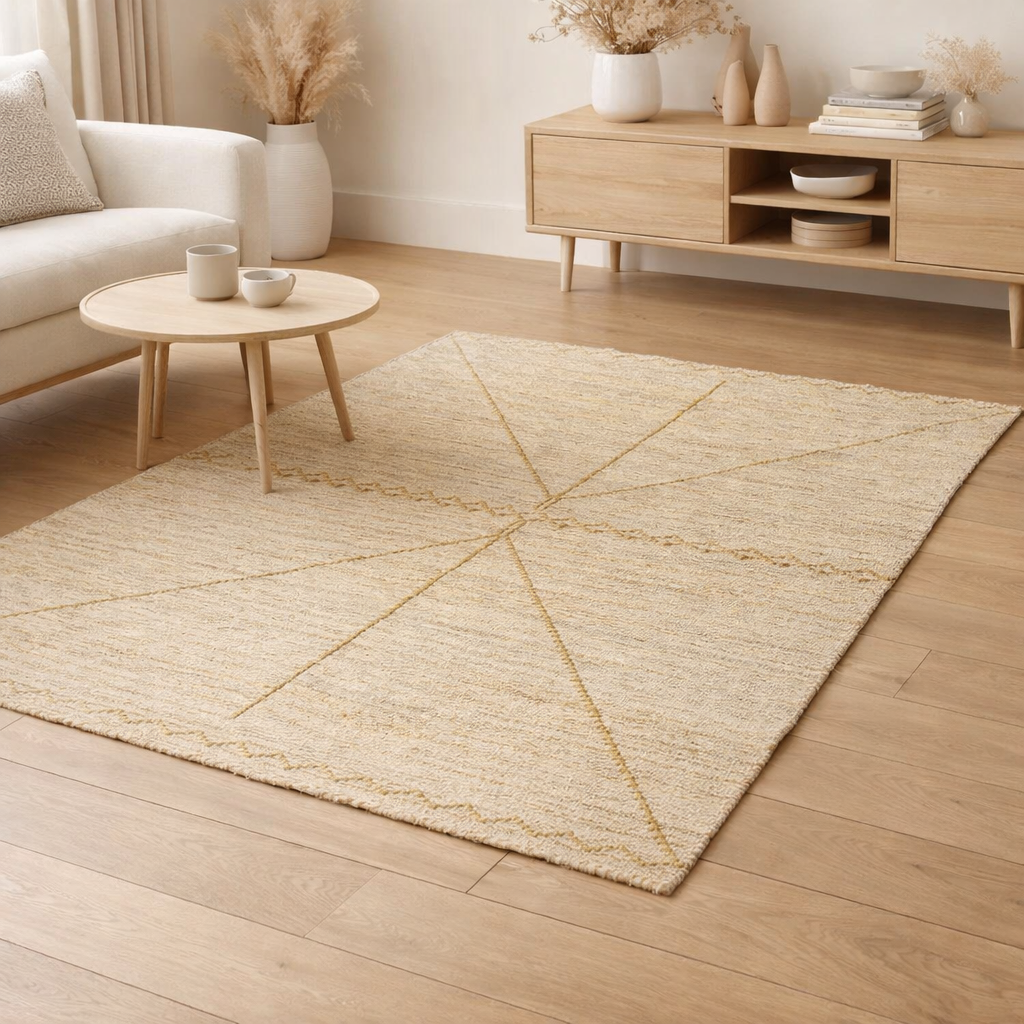 Tapis Jiazi Or 160 x 230 en situation