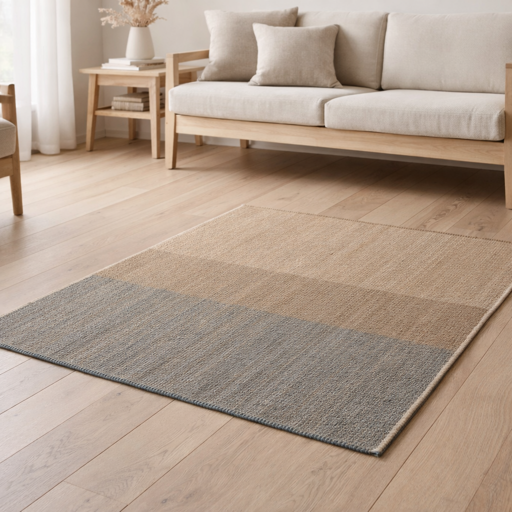 Tapis Karan Myosotis 120 x 170 en situation