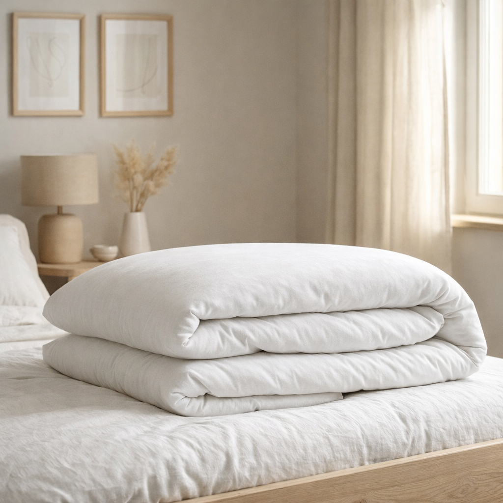 Housse de couette Kala Blanc 240 x 220 en situation