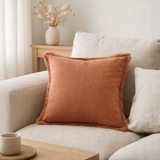 Coussin uni Laly Epice 45 x 45 en situation