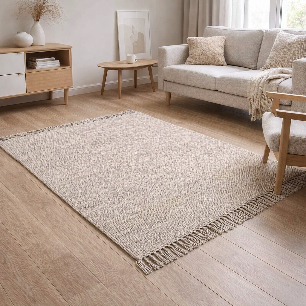 Tapis Joyous Beige 120 x 180 en situation