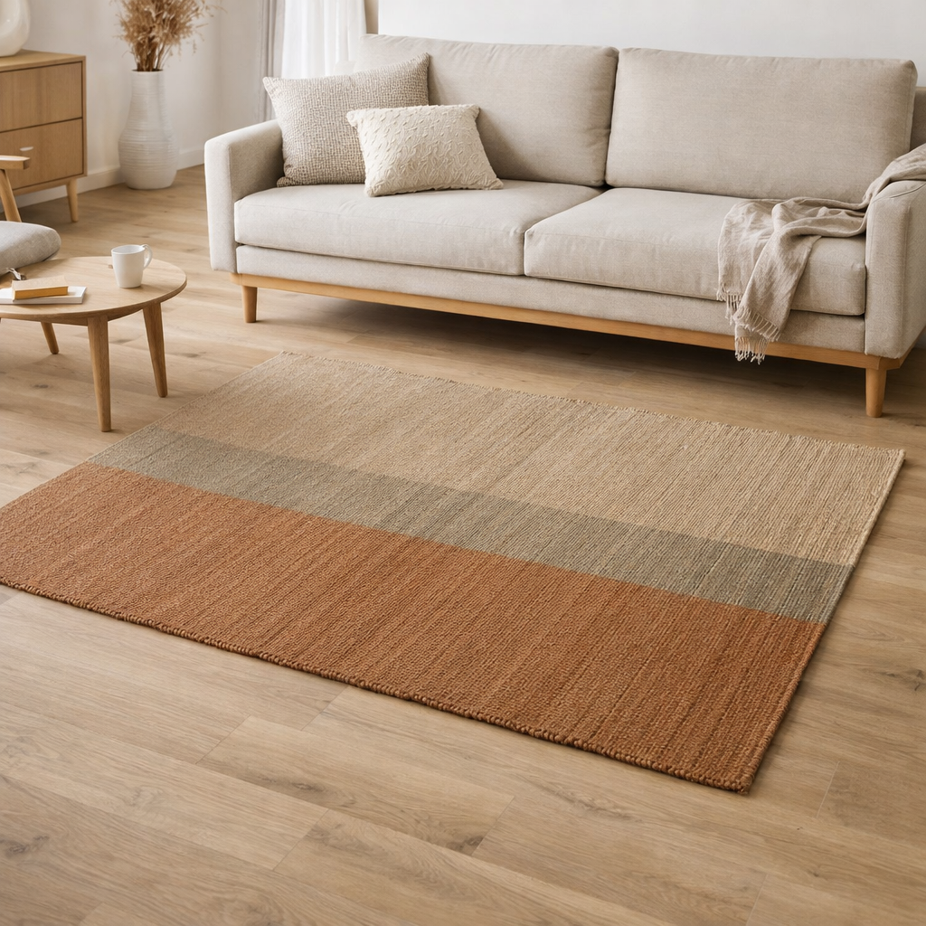 Tapis Karan Terracotta 160 x 230 en situation