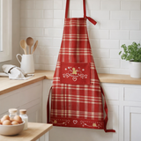 Tablier de cuisine Beck Rouge 72 x 85 en situation
