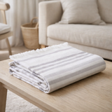Drap hammam recyclé Samoa Tonnerre 100 x 200 en situation