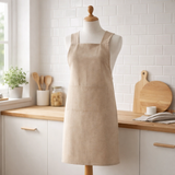 Tablier de cuisine recyclé Gen Naturel 120 x 85 en situation