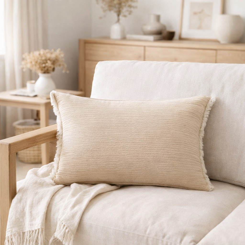 Coussin Emilio Lin 30 x 50 en situation