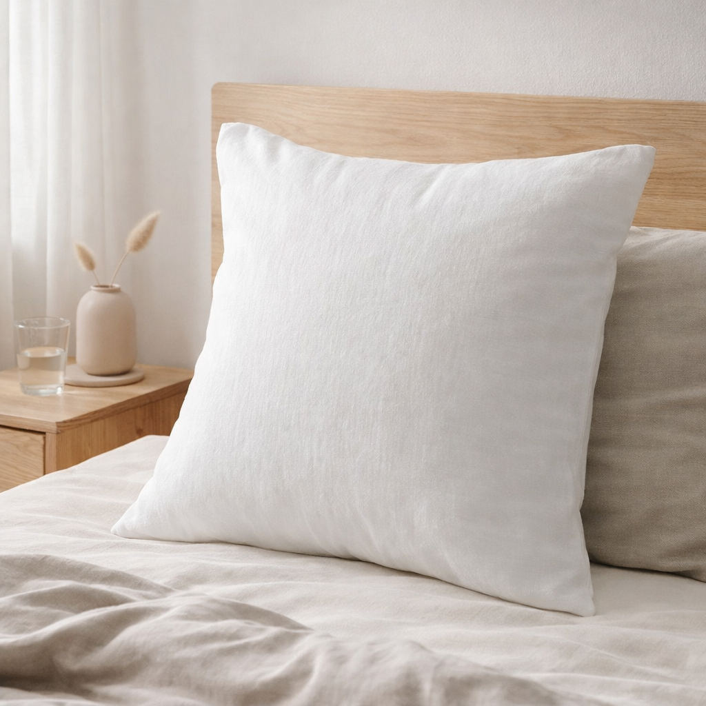 Taie d'oreiller Kala Blanc 65 x 65 en situation