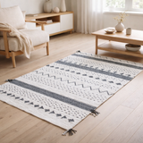 Tapis Callista Blanc/noir 120 x 180 en situation