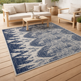 Tapis Tessa extérieur Marine 160 x 230 en situation