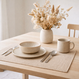 Set de table Canna Latte 33 x 45 en situation