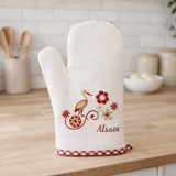 Gant de cuisine Harz Rouge 28 x 18 en situation