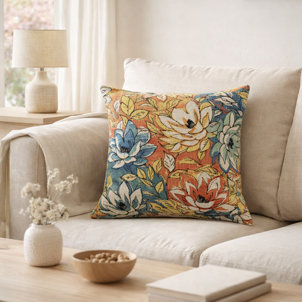 Coussin Alba Multico 45 x 45 en situation