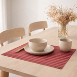 Set de table Manoka Griotte 33 x 45 en situation
