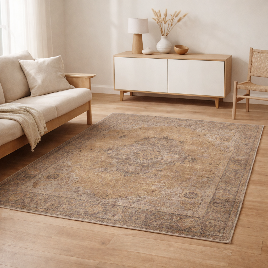 Tapis Amel Bronze 155 x 230 en situation