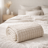 Couvre-lit stonewashed Swami Lin 180 x 260 en situation