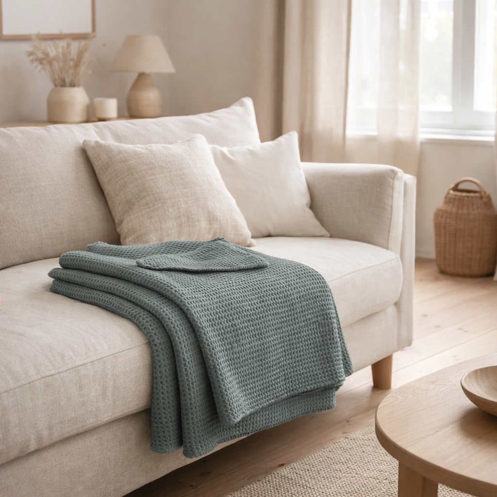 Jete Stonewashed Maia Vert de Gris en situation