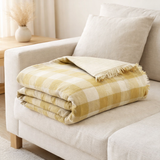 Plaid imprimé Kate Bronze 135 x 200 en situation