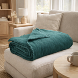 Plaid uni Fara Corinthe 135 x 200 en situation