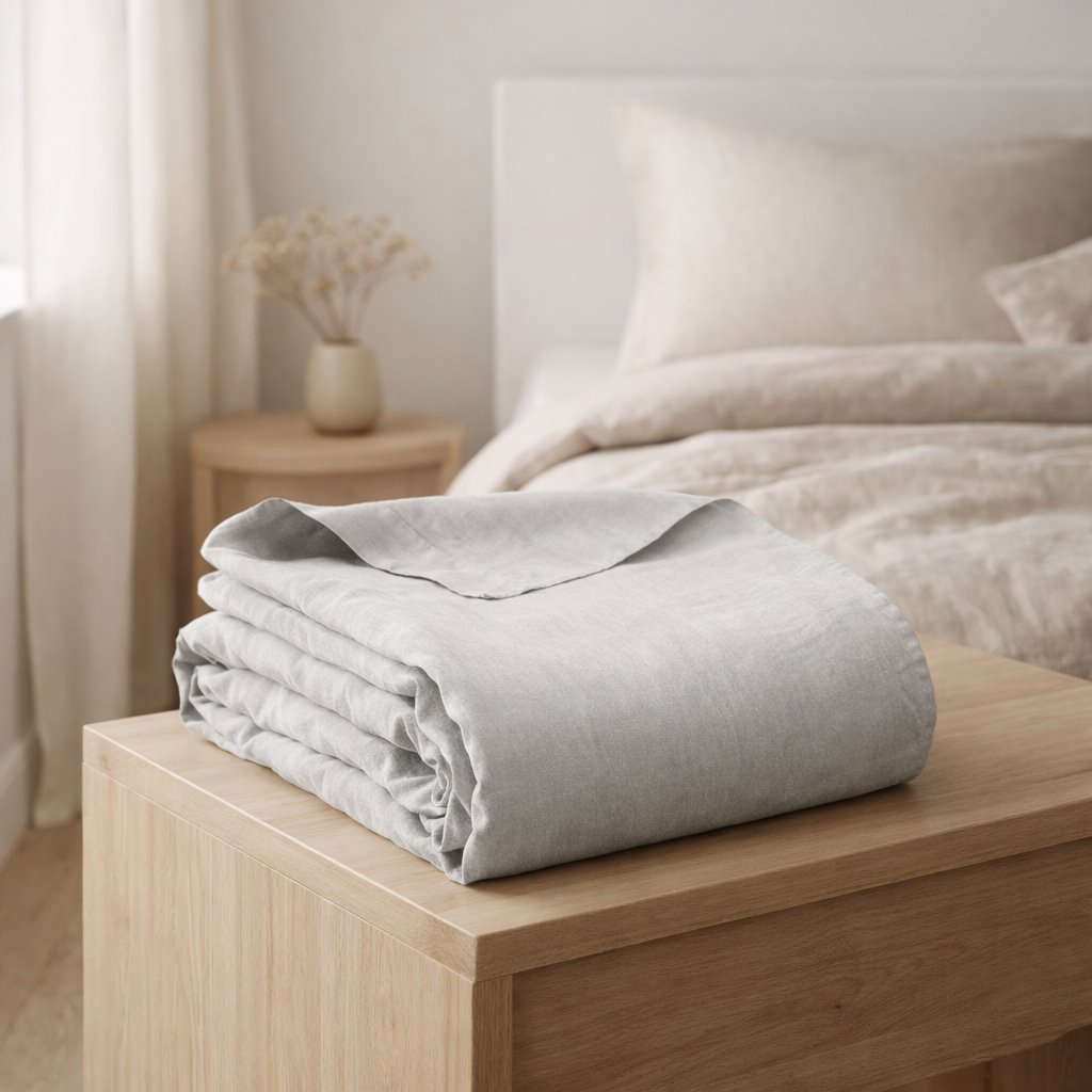 Drap plat Kala Perle 240 x 300 en situation